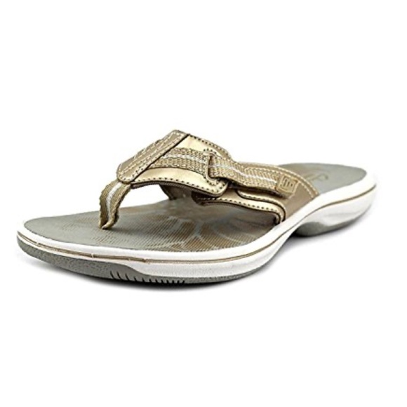 Clarks Women's Brinkley Jazzh Flip Flops - 9 - Picture 1 of 6